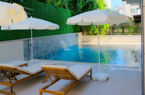 سوئیت 1+1 با استخر جدید نزدیک ساحل کونیاآلتى